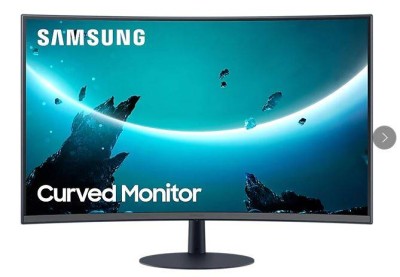МОНИТОР 27" Samsung C27T550FDI Gray curved (VA, 1920x1080, 75Hz, 4ms, 178°/178°, 250 cd/m, 3000:1, +DP, HDMI)