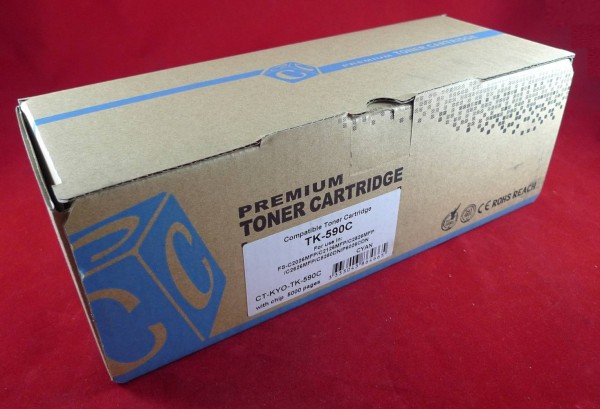 Тонер-картридж для Kyocera FS-C2026MFP/C2126MFP/C2526MFP/C2626MFP/C5250dn/P6026cdn TK-590C cyan 5K ELP Imaging®