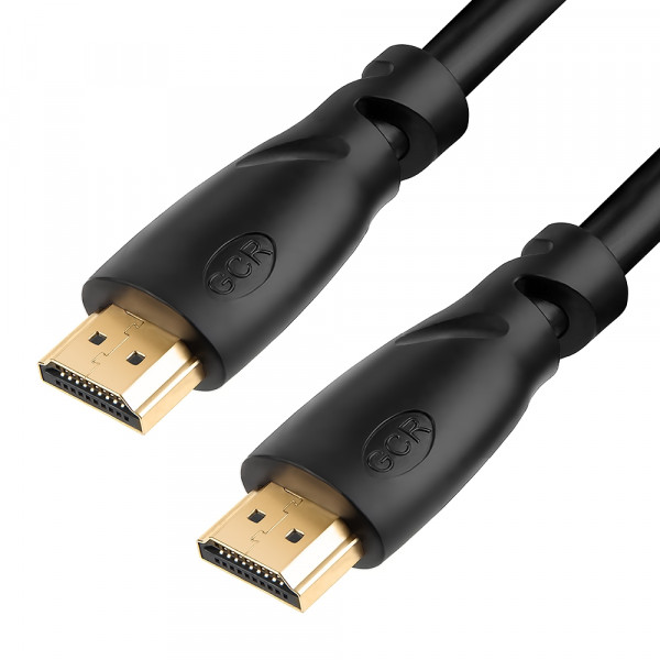 GCR Кабель 1.0m HDMI версия 1.4, черный, OD7.3mm, 30/30 AWG, позолоченные контакты, Ethernet 10.2 Гбит/с, 3D, 4K, GCR-HM310-1.0m, экран Greenconnect HDMI (m) 1.4 - HDMI (m) 1.4 1м черный