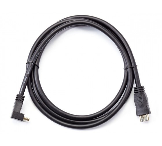 Кабель HDMI<=>HDMI-угловой коннектор 90град 1.8м, 2.0V VCOM