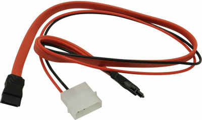 Комплект SATA-кабелей Slim Greenconnect GC- ST302 Slim SATA 13pin AM / SATAII 7pin AM / Molex 4pin AM, пакет, 50 см Greenconnect mSATA - SATA II, molex 0.5м