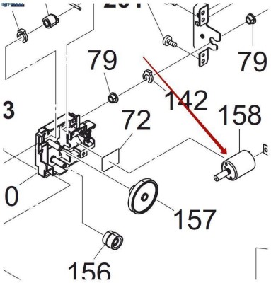 Двигатель постоянного тока 24В/20Вт KYOCERA