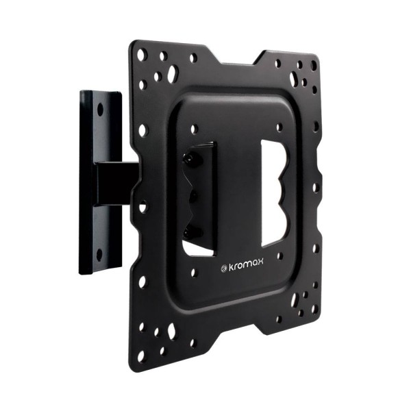 Кронштейн Kromax DIX-16 черный для TV 22"-55", настенный наклонно-поворотный, max VESA 400x400, от стены 92мм, наклон ±1