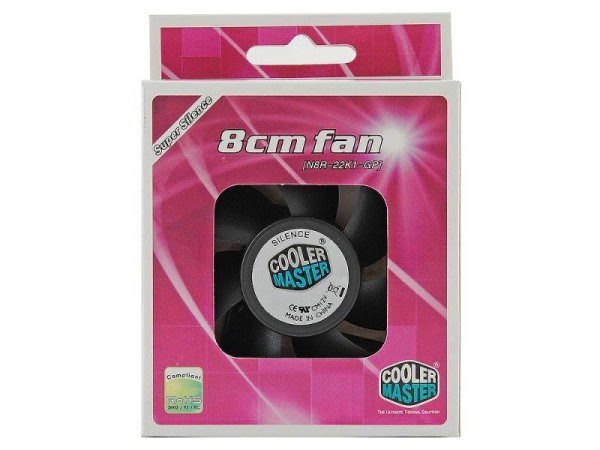 Вентилятор Cooler Master N8R-22K1-GP (80мм, 21dB, 2200 rpm, Molex) RTL