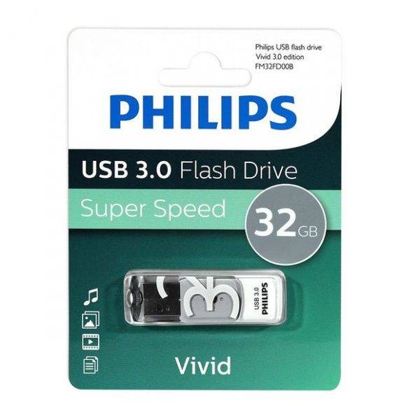 Флеш накопитель 32GB PHILIPS VIVID3.0 32GB, USB 3.0