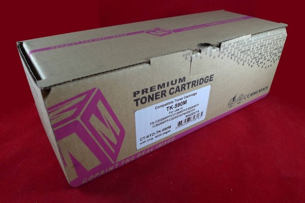 Тонер-картридж для Kyocera FS-C2026MFP/C2126MFP/C2526MFP/C2626MFP/C5250dn/P6026cdn TK-590M magenta 5K ELP Imaging®