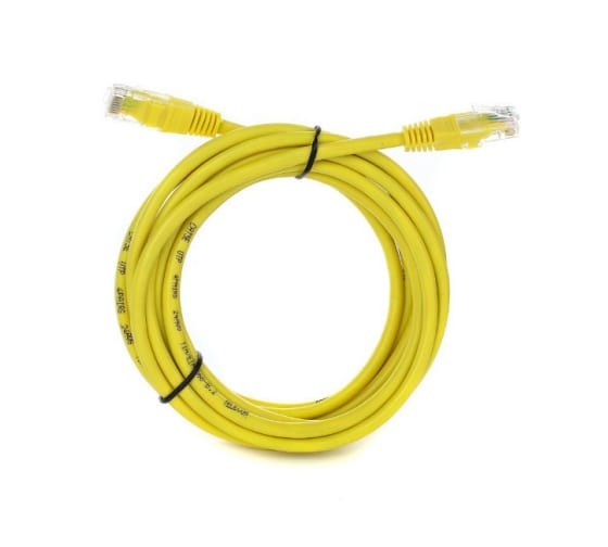 Патчкорд литой "Telecom" UTP кат.5е 3,0м желтый
