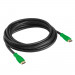 GCR Кабель 0.3m, HDMI версия 2.0 HDR 4:2:2, Ultra HD, 4K 60 fps 60Hz/5K*30Hz, 3D, AUDIO, 18.0 Гбит/с, 28/28 AWG, OD7.3mm, тройной экран, черный, зеленые коннекторы, GCR-HM321-0.3m Greenconnect HDMI (m) 2.0 - HDMI (m) 2.0 0.3м зелёный