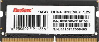 Память DDR4 16GB 3200MHz SHENZHEN KINGSPEC ELECTRONICS TECHNOLOGY CO LTD KS3200D4N12016G