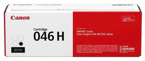 Картридж CANON 046H BK черный, увеличенной емкости  6300 стр