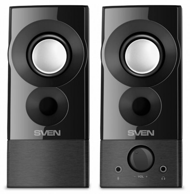 SVEN 357, чёрный, USB, акустическая система 2.0, мощность 2x3 Вт(RMS) SVEN 357 Black