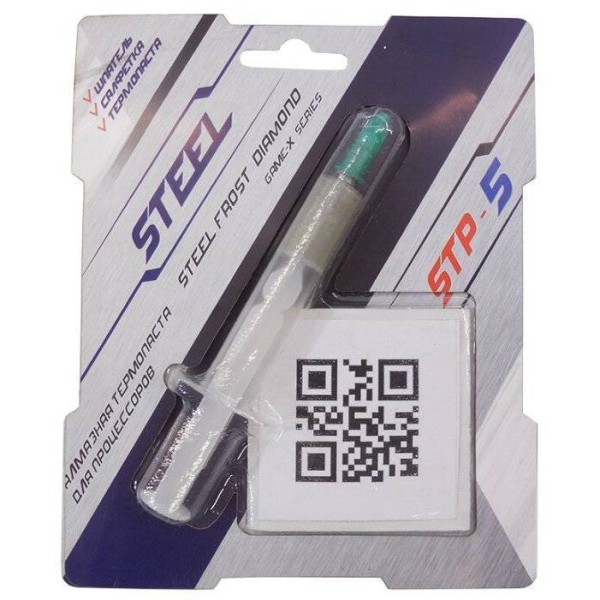 Термопаста STEEL STP-5 (3g, 150 °С, 12,6 W/(m·K) шприц)
