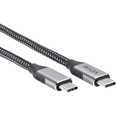 Кабель USB3.2 Gen2X2, CM->CM, 20Gbs, 100WT, 4KX60Hz, All shell, 1.8m  VCOM <CU420M-1.8M> VCOM CU420M-1.8M
