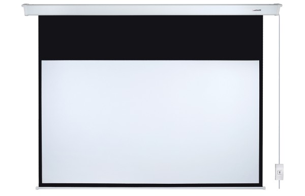 [LMC-101118] Экран с электроприводом Lumien [Master Control] 183х200 см (раб.область 109х194 см) (88") Matte White FiberGlass черн. кайма сверху 70 см 16:9