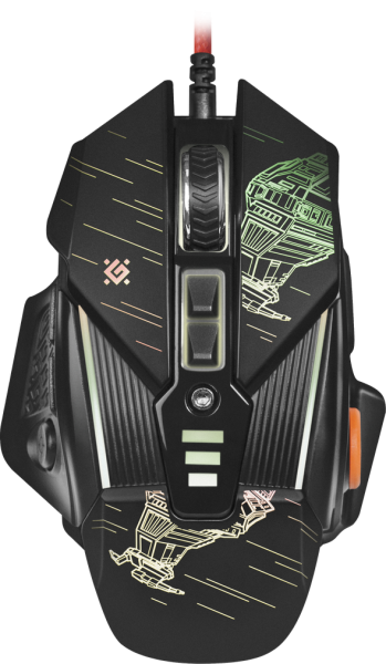 Defender Проводная игровая мышь sTarx GM-390L оптика,8кнопок,грузики,3200dpi Defender sTarx GM-390L
