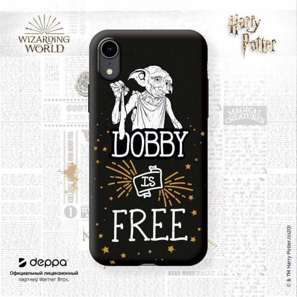Deppa Чехол TPU для Apple iPhone XR, черный, Dobby