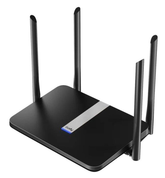 Cudy X6 Wi-Fi роутер AX1800, 2,4/5 ГГц, до 1775 Мбит/с, LAN 4x1 Гбит/с, WAN 1x1 Гбит/с, IPv6, MU-MIMO, черный, 4 антенны