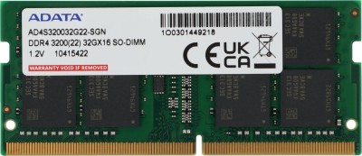 Память DDR4 32Gb 3200MHz ADATA AD4S320032G22-SGN