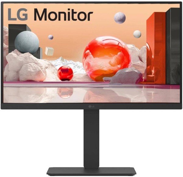 МОНИТОР 23.8" LG 24BA650-B Black с поворотом экрана (IPS, 1920x1080, 5 ms, 178°/178°, 250 cd/m, 1300:1, +HDMI, +DP,MM)