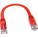 GCR Патч-корд PROF плоский прямой 0.3m, UTP медь кат.6, красный, 30 AWG, ethernet high speed 10 Гбит/с, RJ45, T568B, GCR-52845 Greenconnect GCR-52845