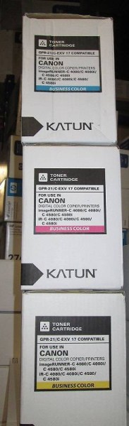 Тонер-картридж Canon iR C4080i/C4580i C-EXV17/GPR-21 cyan (туба 475г) Katun