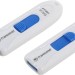 Флеш накопитель 64GB Transcend JetFlash 790, USB 3.1, Белый/Синий