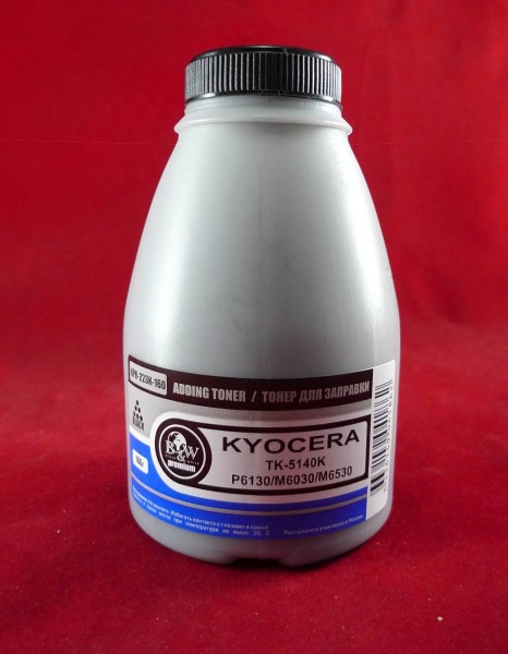 Тонер для Kyocera TK-5140K, P6130/M6030/M6530 Black (фл. 160г) 7K B&W Premium