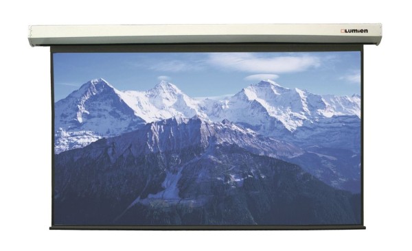 [LMLC-100111A] Экран с электроприводом Lumien [Master Large Control] 346x449 см (раб. область 329х439 см) (216"), Matte White FiberGlass, черн. кайма по периметру, верх.кайма 10 см, алюминиевый корпус, 4:3, IR и RF управление входит в комплект
