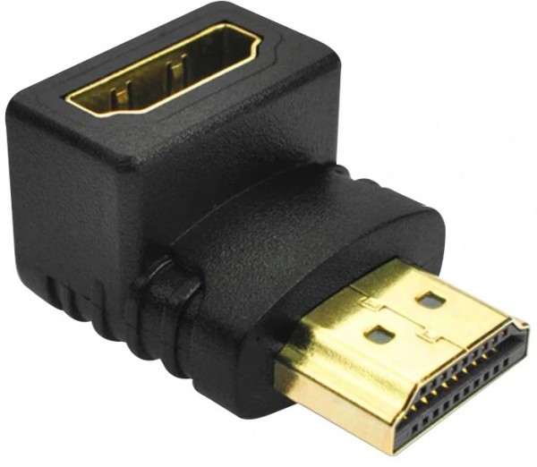 Greenconnect Переходник HDMI-HDMI  19M / 19F верхний угол, GCR-CV304 Greenconnect HDMI (m) - HDMI (f)