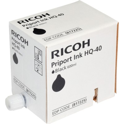 Чернила для дупликатора тип HQ40 черные (5 картриджей*600мл) Ricoh 817225