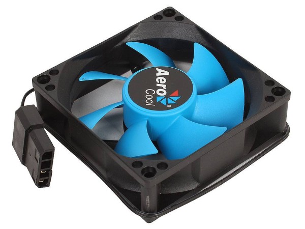 Вентилятор Aerocool Motion 8 Black (80мм, 25.3dB, 2000rpm, Molex) RTL