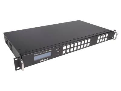 Матричный коммутатор Intrend [ITMFM-8x8H4A] HDMI 8x8, разрешение 4K60, бесподрывный, с поддержкой видеостены и многооконного режима, деэмбедирование звука