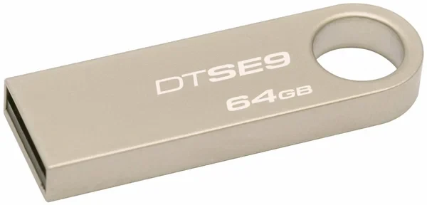 Флэш USB Kingston  64GB 220MB/s Metal USB 3.2 Gen 1 DataTraveler SE9 G3 Kingston DTSE9G3/64GB