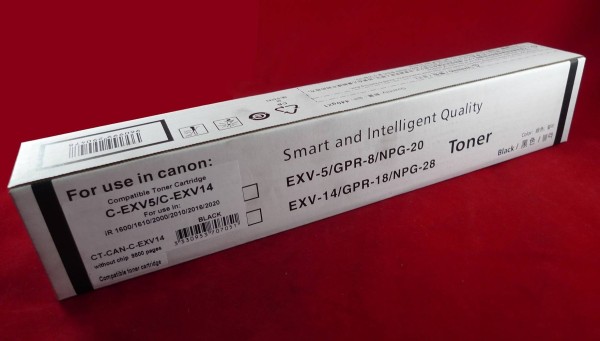 Тонер-картридж Canon iR 1600/1610/2000/2010/2016/2020 C-EXV5/C-EXV14/GPR-8 (туба 440г) ELP Imaging®