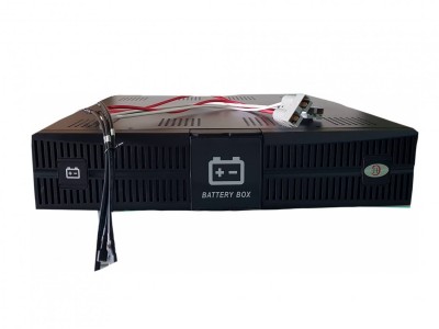 Батарейный кабинет с возможностью инсталляции в серверный шкаф в составе: комплект аккумуляторных перемычек и межполочных кабелей – 1 шт.,  автомат отсечки батарейного компелкта – 1 шт., батарея INVT 12V*9Ah – 6 шт. Батарейный кабинет INVT BAT06-72VDC-R-C