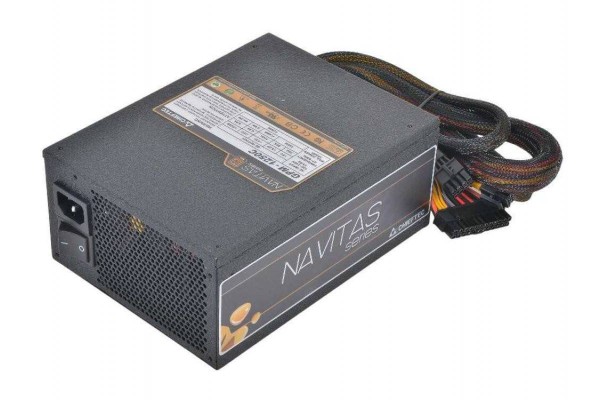 Блок питания Chieftec Navitas GPM-1250C <1250W, (20+4+4+4) pin, 6x(6+2) pin, 12xSATA, 3xMolex, FDD, 14 см, 90%, частично