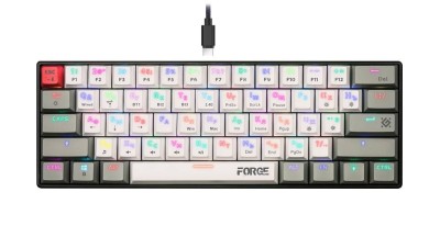 Defender Механическая клавиатура Forge GK-345 RU,3в1,61кн+keycap set,корч.св