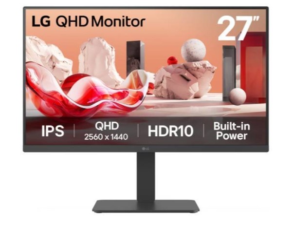 МОНИТОР 26.5" LG 27GX700A-B Black с поворотом экрана (OLED, 2560x1440, 280Hz, 0.3ms, 178°/178°,335 cd/m,1500000:1)