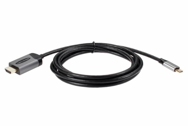 Кабель-адаптер USB3.1 Type-Cm --> HDMI A(m) 4K@60Hz, 1.8m, Telecom <TCC008T-1.8M>