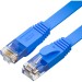 GCR Патч-корд PROF плоский прямой 1.5m, UTP медь кат.6, синий, 30 AWG, ethernet high speed 10 Гбит/с, RJ45, T568B, GCR-52850 Greenconnect GCR-52850