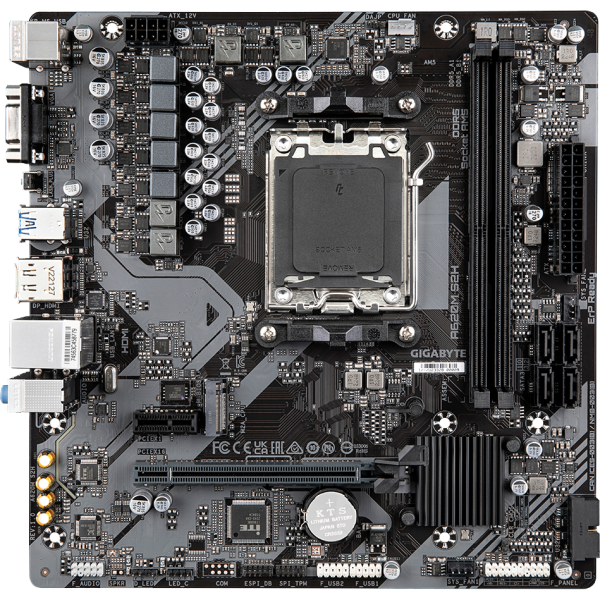 Материнская плата GIGABYTE A620M S2H
