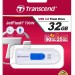 Флеш накопитель 32GB Transcend JetFlash 790, USB 3.1, Белый/Синий