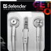 Defender Наушники вставки Basic 620 белый Defender Basic 620