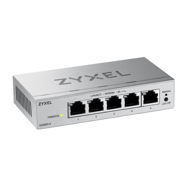 Коммутатор ZYXEL GS1200-5V3-EU0101F