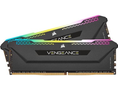 Модуль памяти CORSAIR 16GB 3600МГц DDR4 CL18 DIMM (Kit of 2x8GB) XMP 2.0, Vengeance RGB PRO SL Black