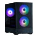 Корпус Zalman P30 Air Black Mini-Tower Micro ATX/mini-ITX, без БП, Steel, Plastic , Tempered Glass, 3x140mm ARGB