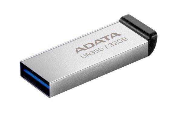 Флеш накопитель 32GB A-DATA UR350, USB 3.2, металл/черный