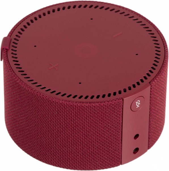 Умная колонка YNDX-00021R Яндекс Новая Станция Мини (без часов), 10 Вт, Алиса, WiFi, Bluetooth, красный гранат