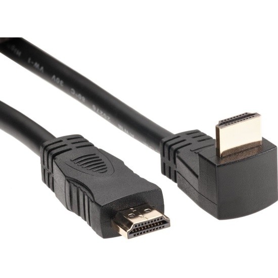 Кабель HDMI<=>HDMI-угловой коннектор 90град  3м, 2.0V VCOM <CG523-3M> 