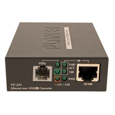 VC-231 конвертер Ethernet в VDSL2, внешний БП PLANET VC-231